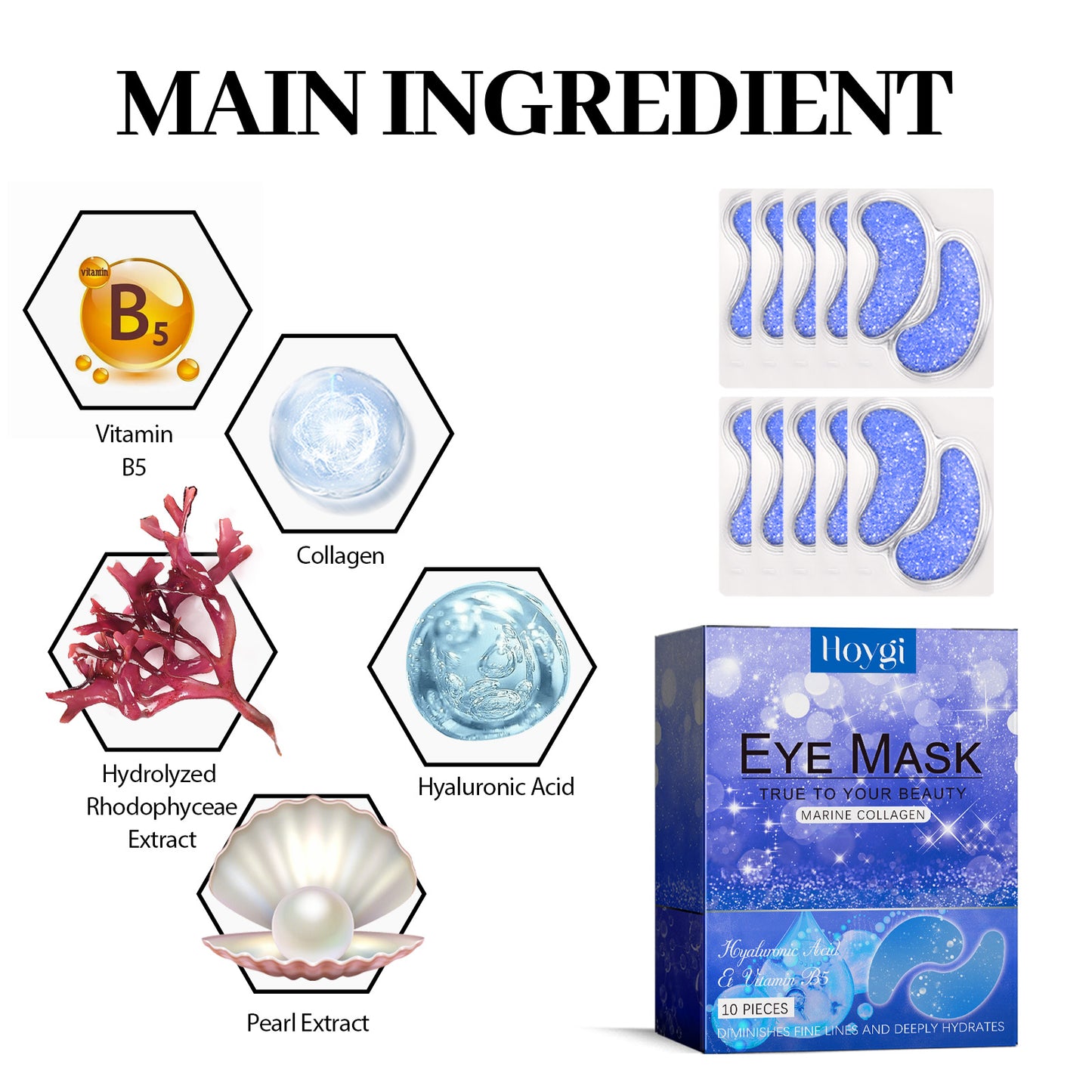 Hoygi B5 Eye Gel Patches – Firming, Anti-Wrinkle & Hydrating Under-Eye Treatment