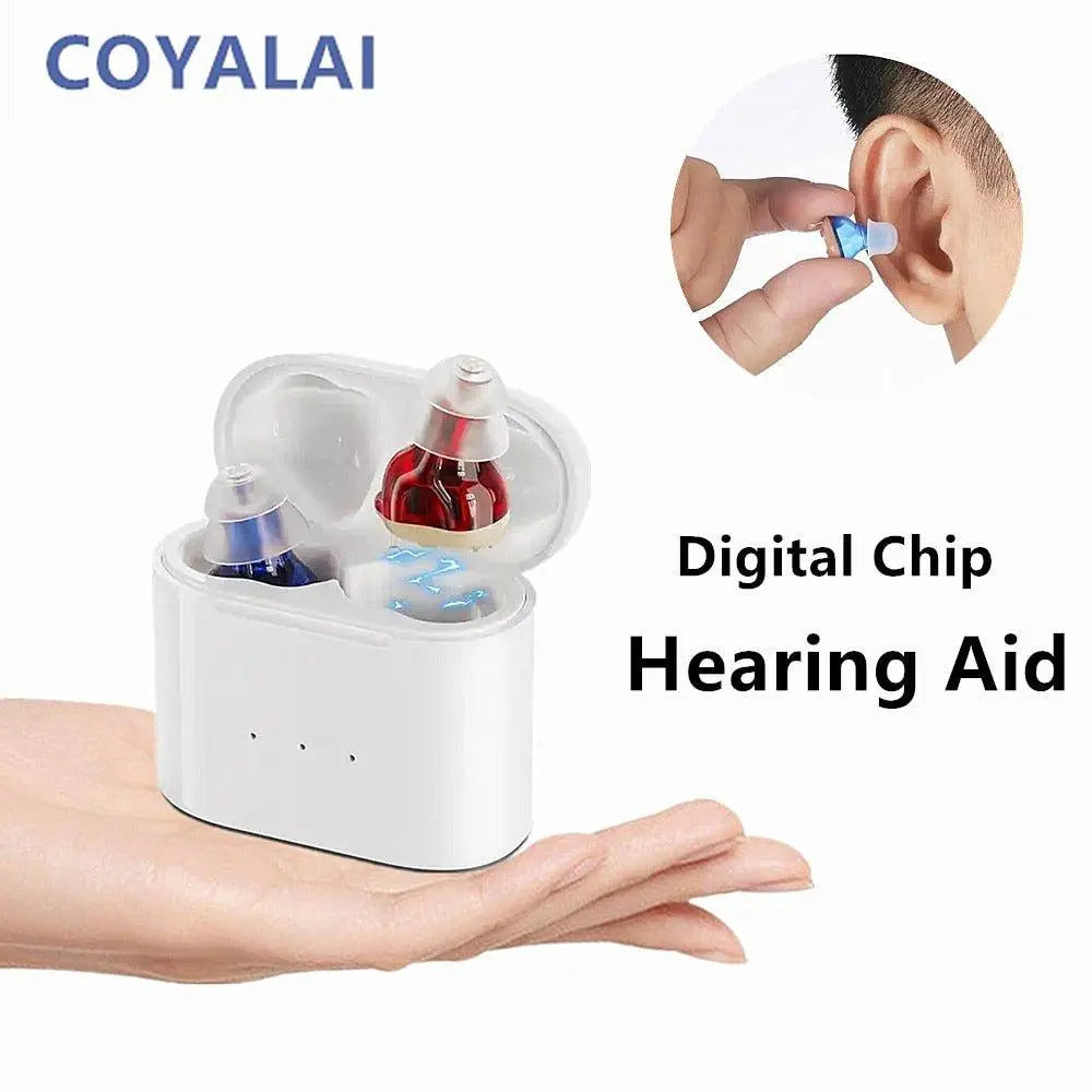 Rechargeable Hearing Aids with Portable Charging Case - Found Essence