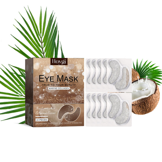 Hoygi Coconut Eye Gel Patches – Hydrating, Anti-Wrinkle & Brightening Under-Eye Care