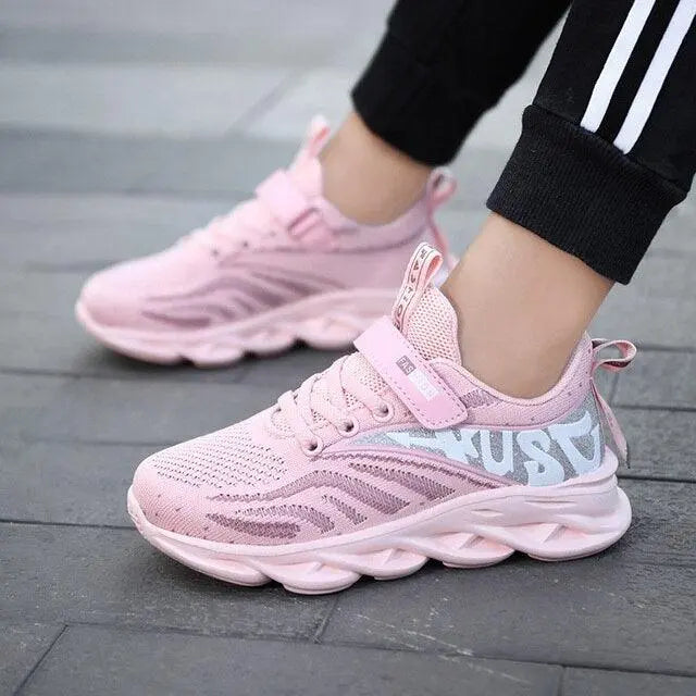 Lace-Up Girls Breathable Running Shoes – Comfort and Style for Active Kids - Found Essence