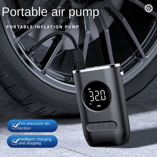 Wireless Portable Electric Tire Inflator – Mini Handheld Air Pump for Cars, Bikes & More