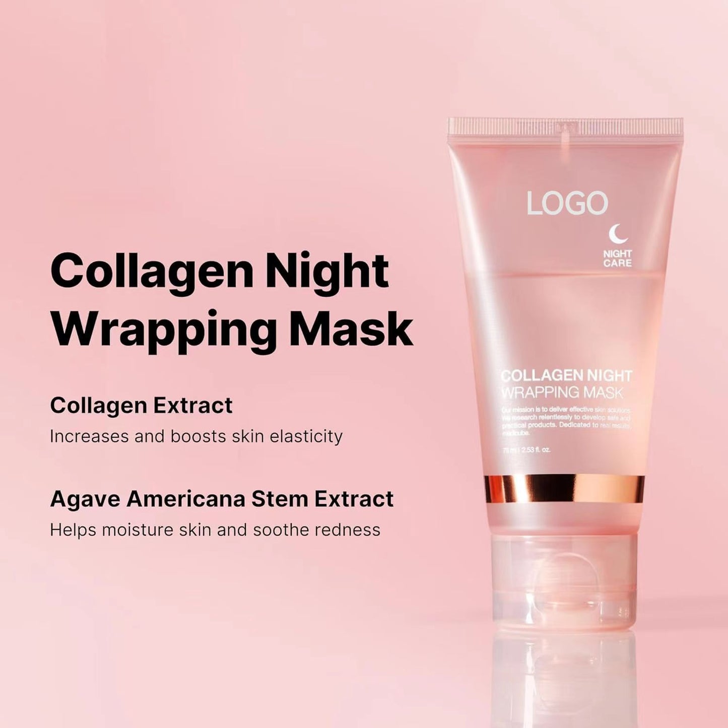 Collagen Peel-Off Face Mask for Deep Cleansing, Anti-Aging, Skin Rejuvenation & Hydration – Sleeping Mask for Glowing Skin
