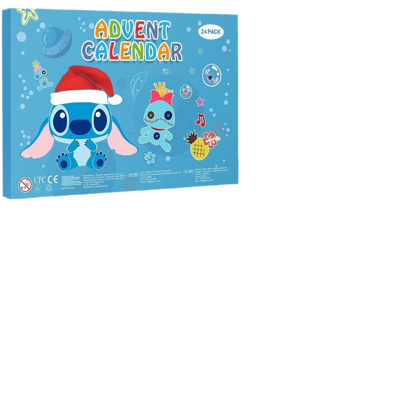24-Slot Stitch-Inspired Jewelry Gift Box – Festive Blind Box Bracelet Organizer for Christmas & Halloween
