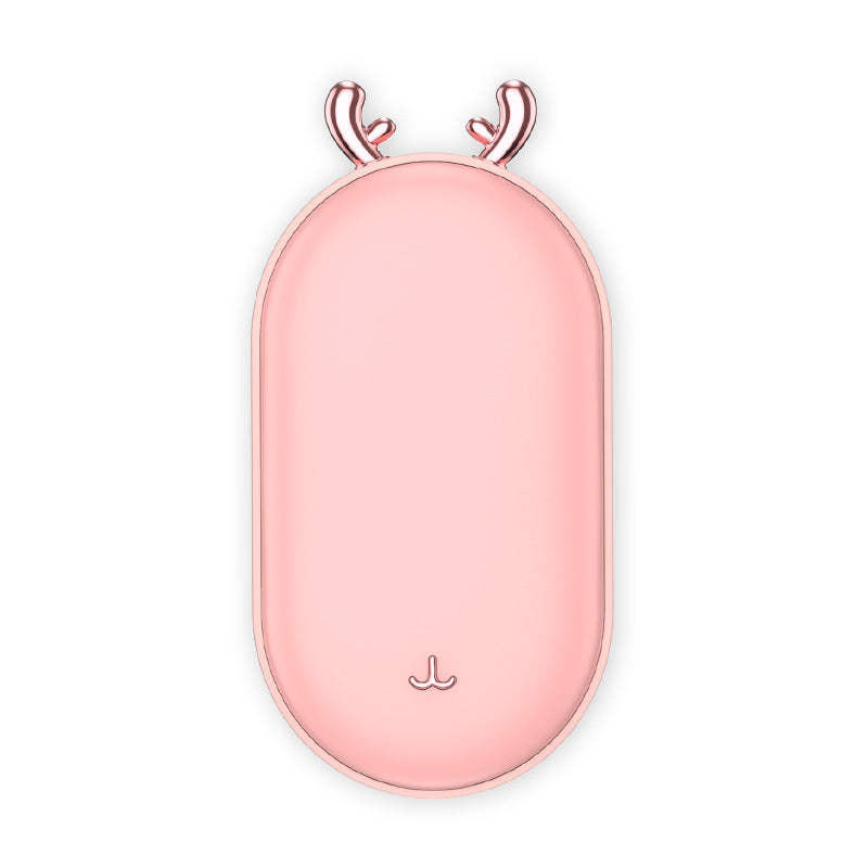 2-in-1 Mini Hand Warmer & Power Bank – Space Number Display, Pocket-Sized Heat & Charging