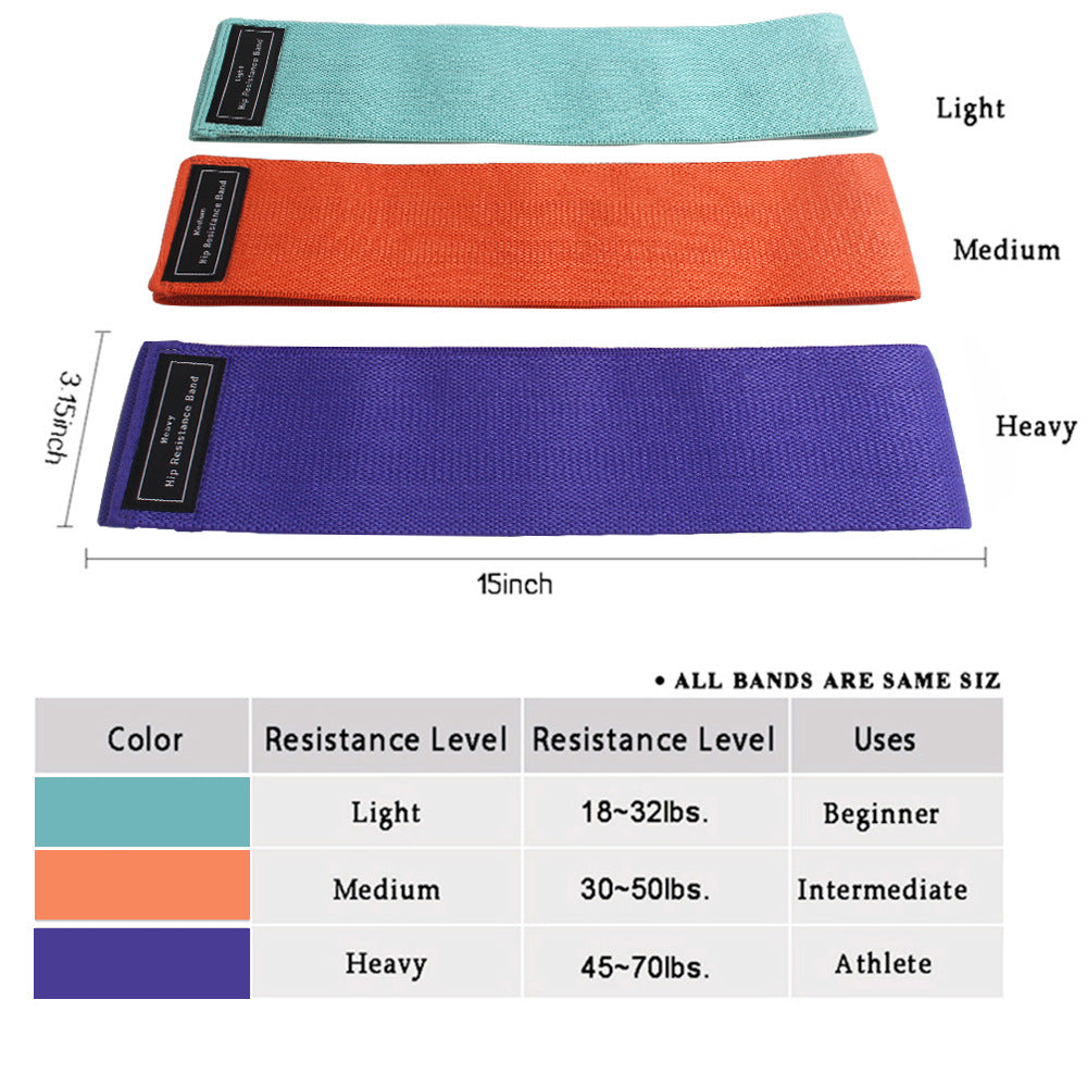 Body Shaping Resistance Bands – Non-Slip Hip Circle for Squats, Yoga & Full-Body Workouts