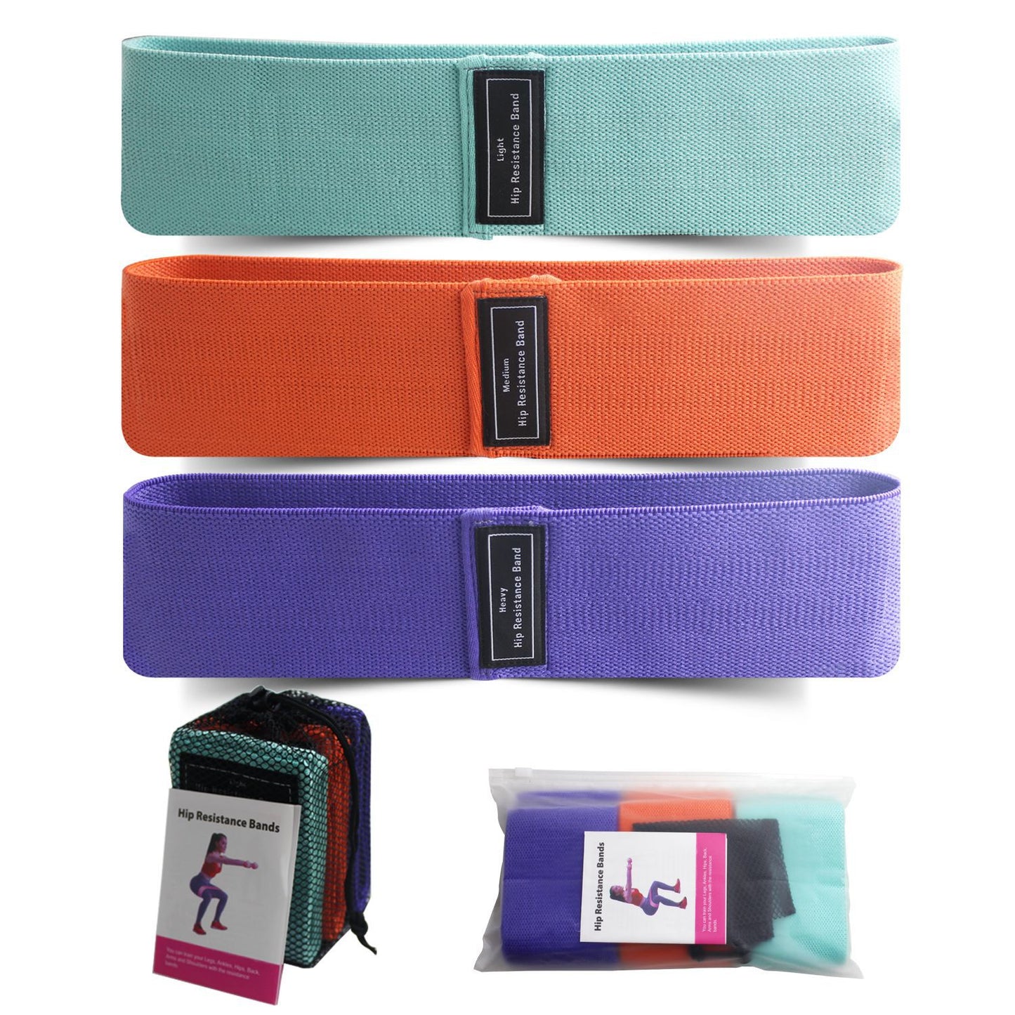 Body Shaping Resistance Bands – Non-Slip Hip Circle for Squats, Yoga & Full-Body Workouts