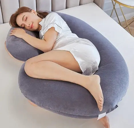 C-Shaped Pregnancy Pillow – Full-Body Comfort & Support - Found Essence