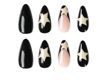 24-Piece Gold Star Beauty Nail Set - Found Essence