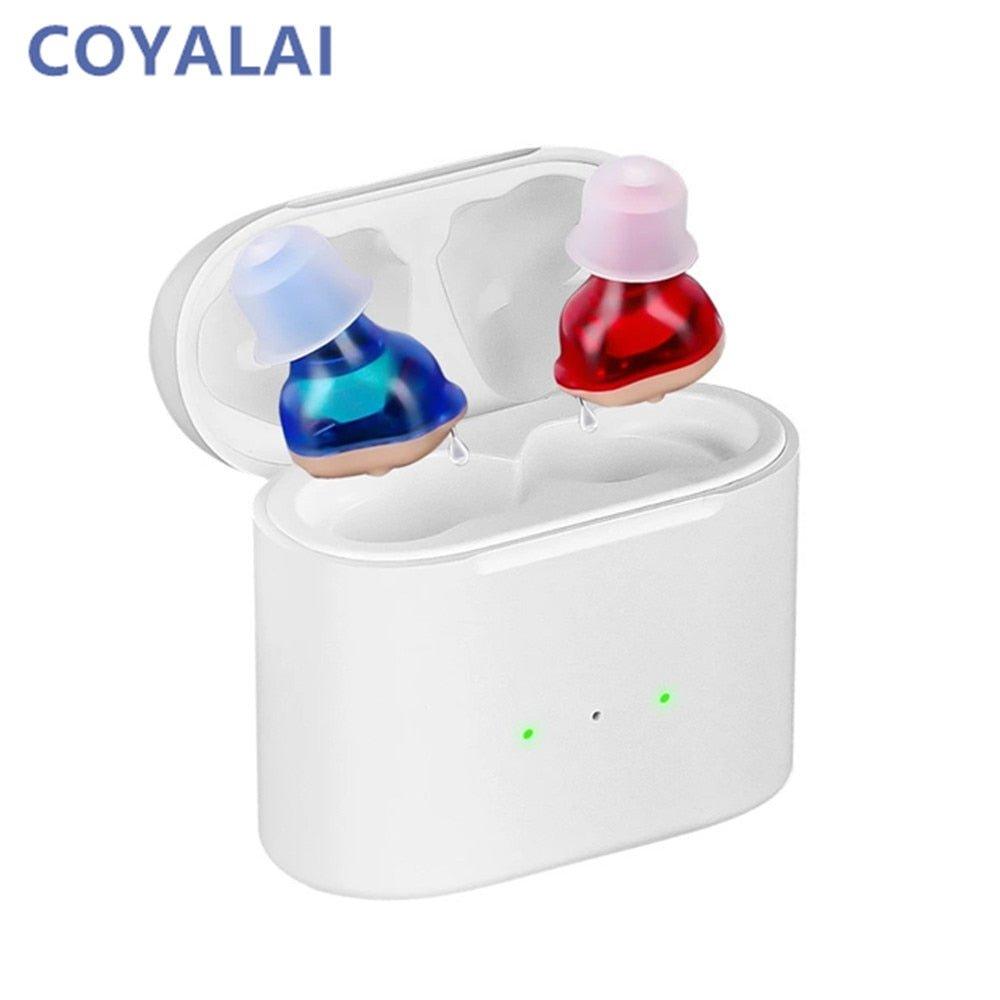 Rechargeable Hearing Aids with Portable Charging Case - Found Essence