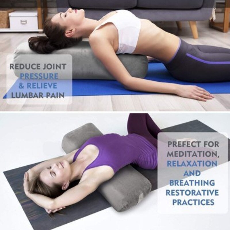 Yoga Bolster Pillow for Support and Comfort - Found Essence